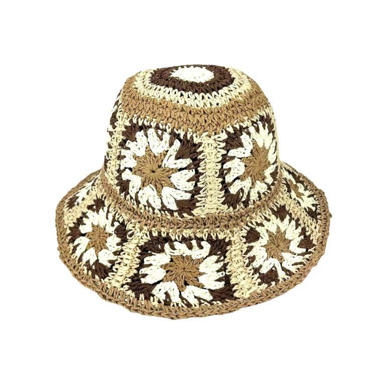 Chenson & Gorett - Wholesale Bucket Hat - Women's - Beautiful Women's Paper Hat with Flower Design for Summer0