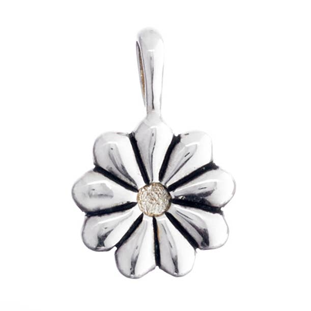 Sweet As Daisy May Sterling Silver Guld Charm för wholesale av Cynthia Gale New York