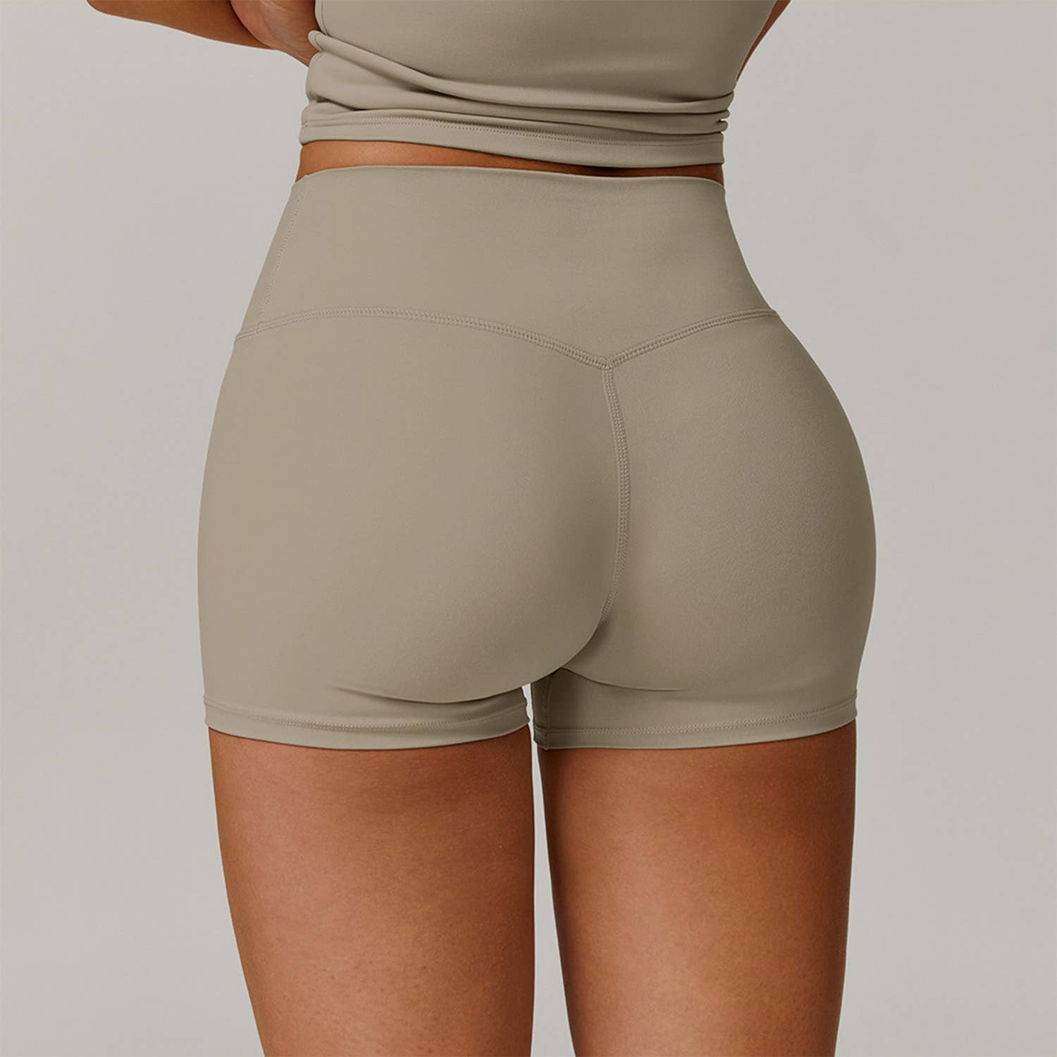 Crave by FW - Wholesale Athletic Shorts - Women's - No Front Seam High Waist Biker Shorts32