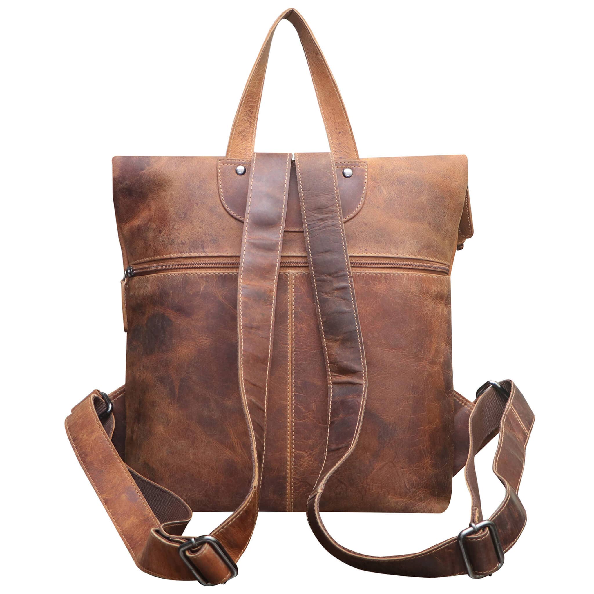 Greenwood – Engroshandel Rygsæk - Dame – Sandy Lille Rygsæk med Rullelukning Pige Læderrygsæk Dame Moderne8