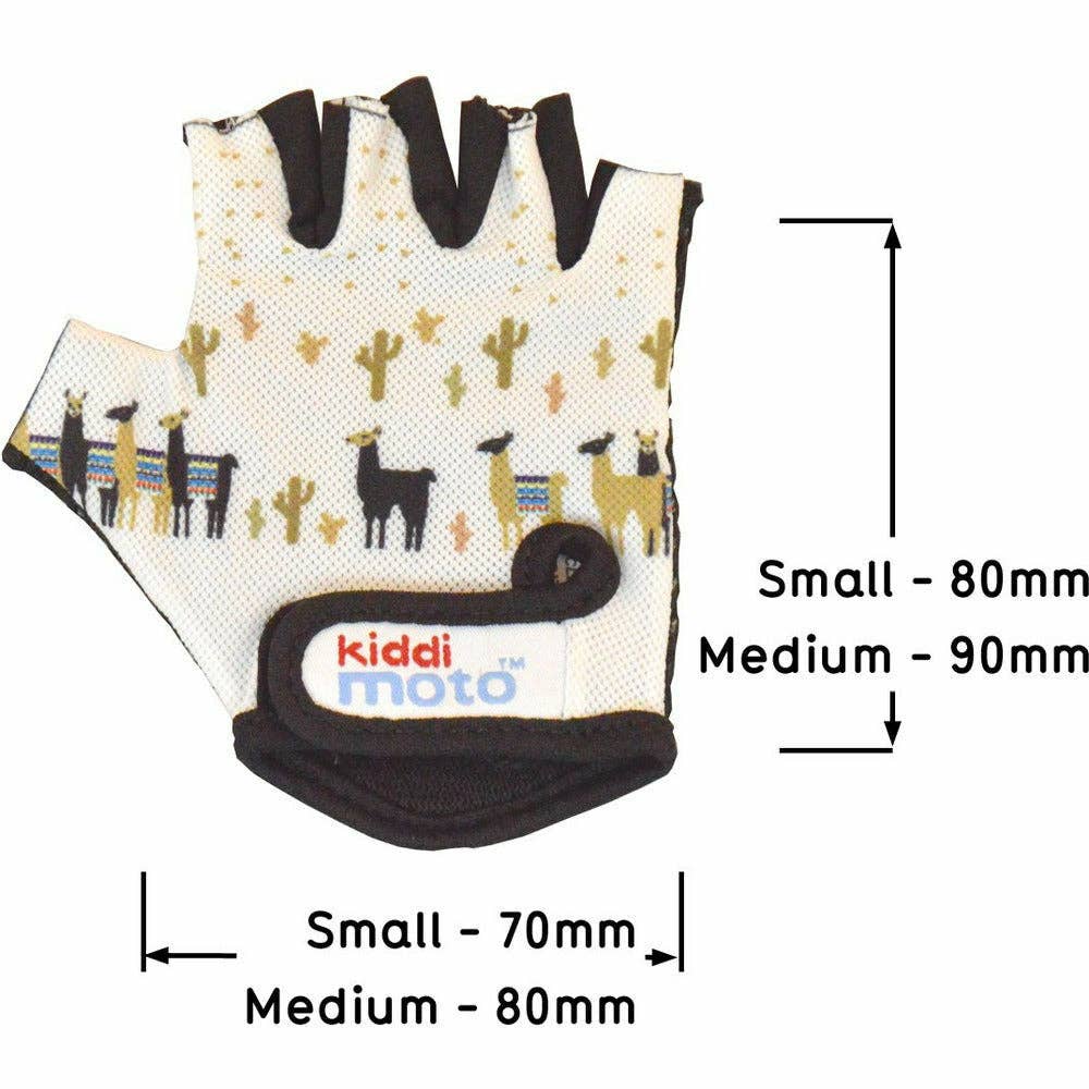 Kiddimoto - Wholesale Gloves - Kids - Kiddimoto Gloves: Llama Design - Secure Grip for Young Rider1