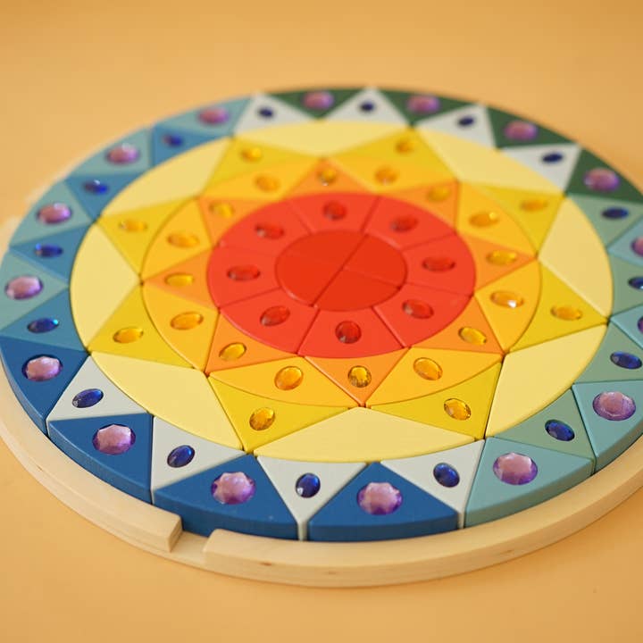 Tinitastic - Venta al por mayor Juguete de bloques - Niños y bebés - Bloques de gemas de mandala, bloques de piedras acrílicas, bloques de mandala