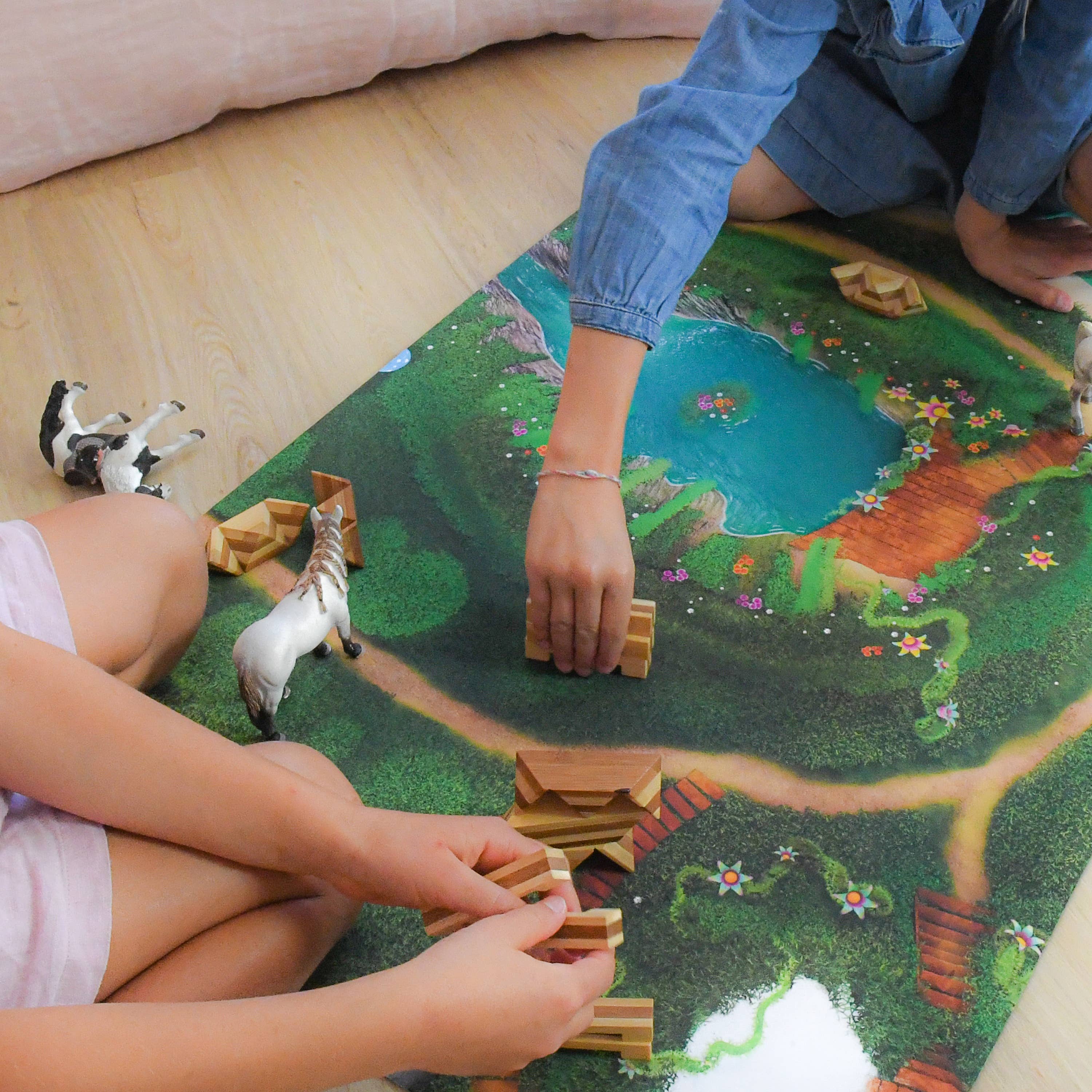 CARPETO - Vente Tapis de jeu – enfant et bébé - Tapis de jeu pour enfants Lagon Féérique - Petit1