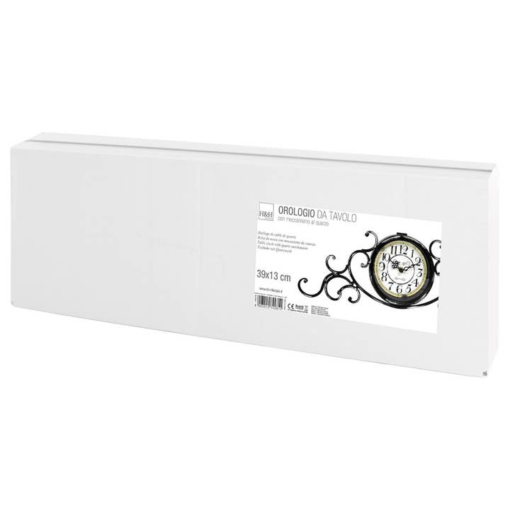 H&H - Wholesale Desk Clock - Liberty Round Metal Quartz Table Clock1