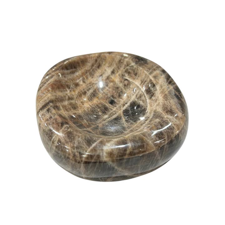 Quasar Gems USA - Wholesale Spiritual Stone/Crystal - Black Moonstone Bowls 1 Piece