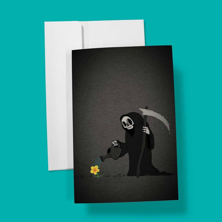 Grim Reaper | Note Card for wholesale by Hi, Hello There
