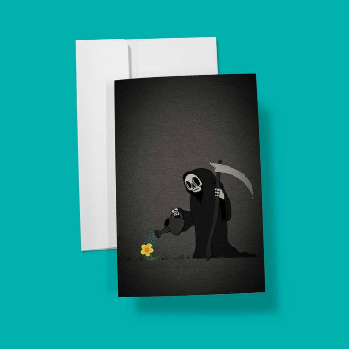 Grim Reaper | Note Card for wholesale by Hi, Hello There