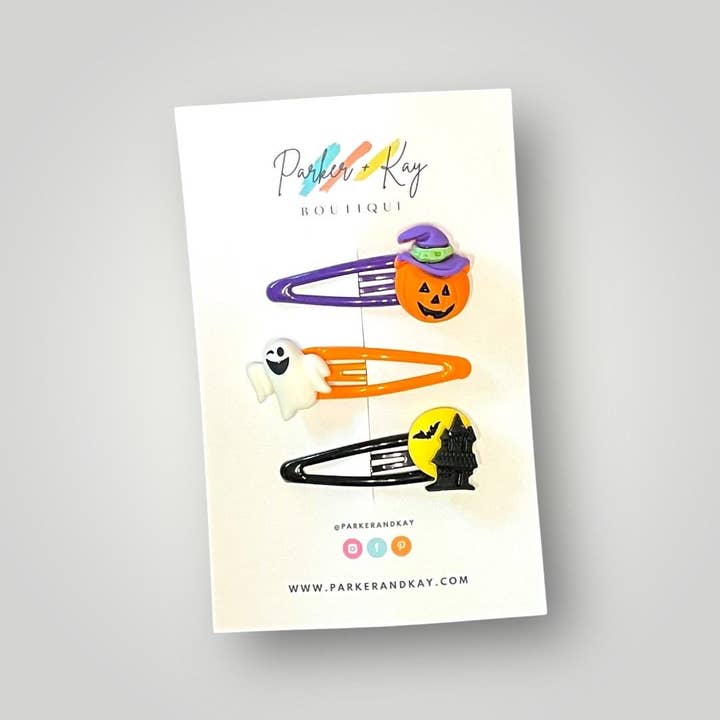 Parker and Kay Collective - Wholesale Hair Clip - Kids - Spooky Halloween Clips Set2