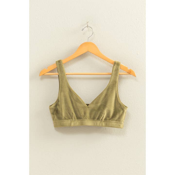 Double Zero - Wholesale Bralette - Women's - V-Neck Crop Bralette Top3