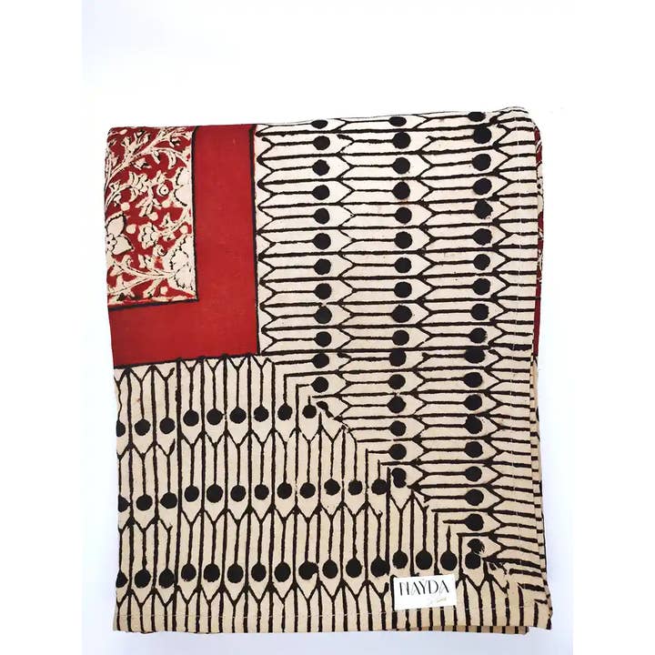 Nayda Diaries – Großhandel Tischdecken – Indische Tischdecke mit Blumen, bedruckter Blockdruck, Jaïpur