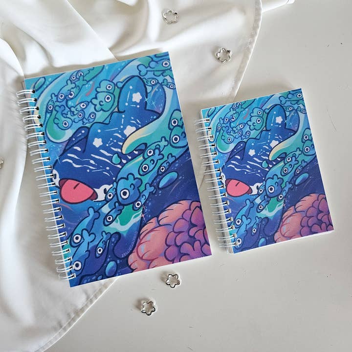Zellie's Koi Pond – wholesale Klistermärke – Whale Shark återanvändbar klisterbok