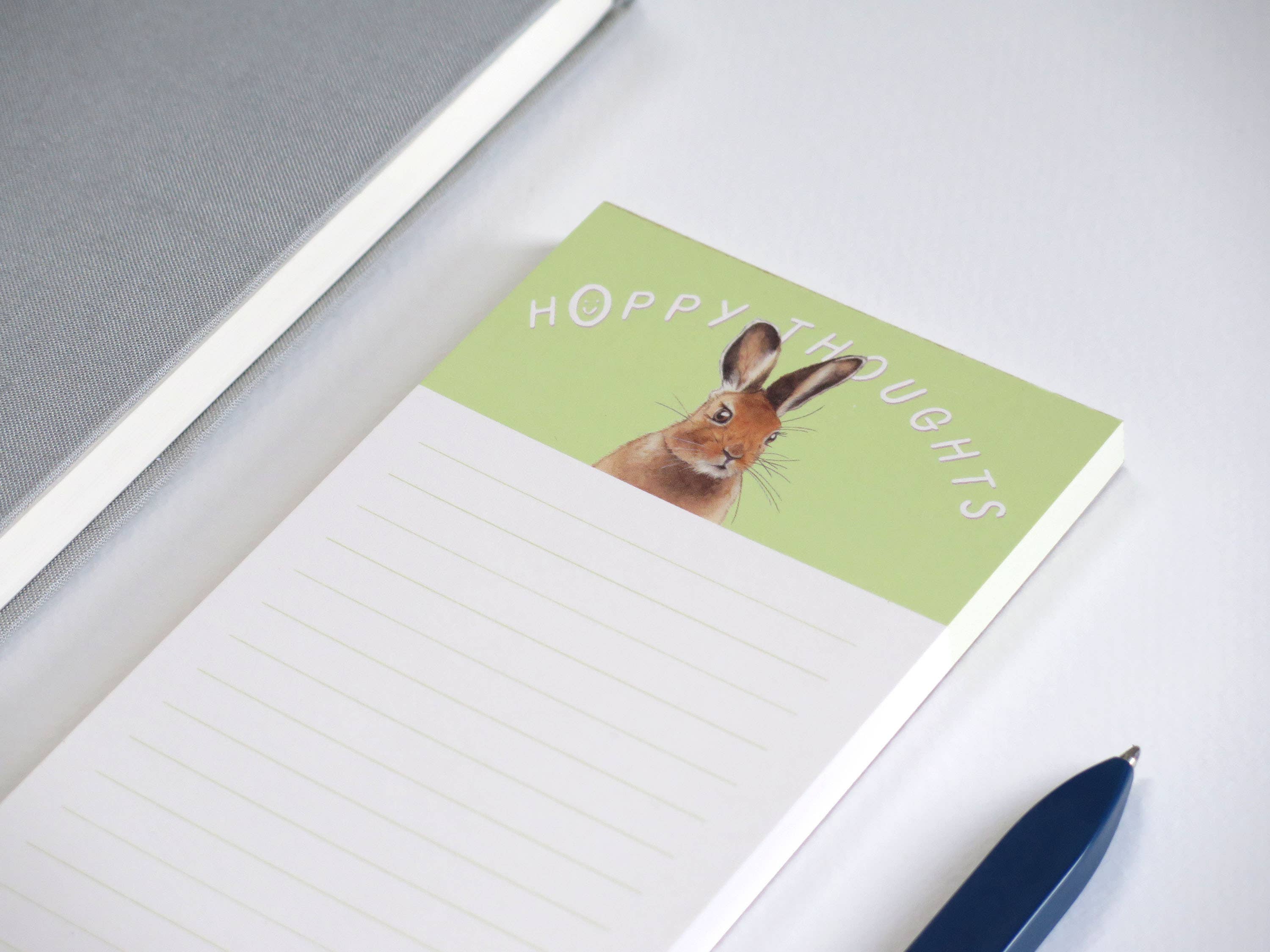 Shiso Paper - Wholesale Notepad - Hoppy Thoughts Bunny Notepad1
