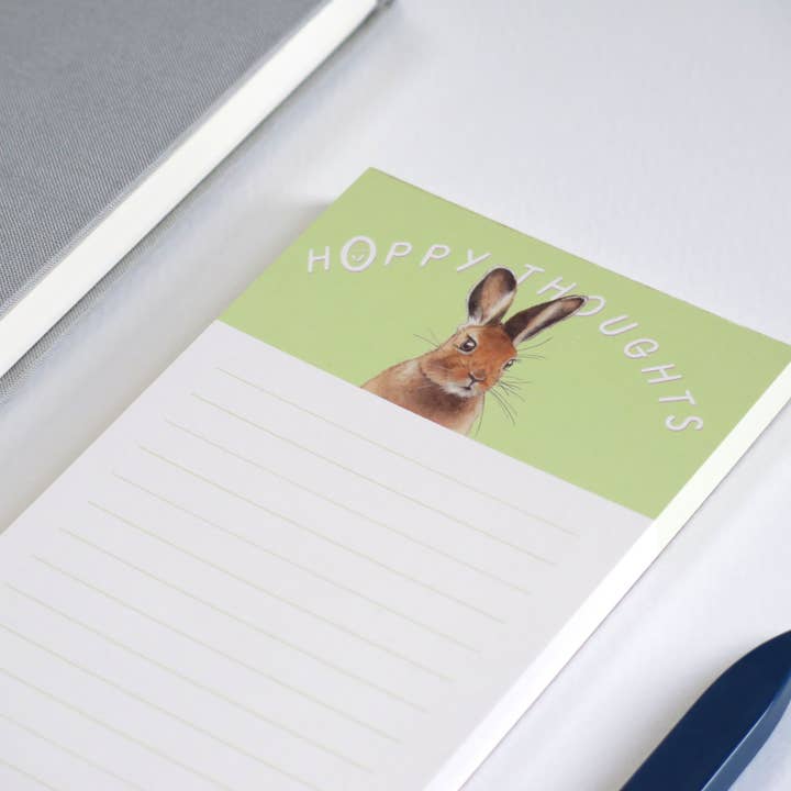 Shiso Paper - Wholesale Notepad - Hoppy Thoughts Bunny Notepad1