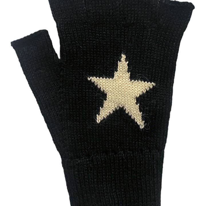 YAPA - Wholesale Gloves - Women's - Lunar Star and Moon Fingerless Gloves