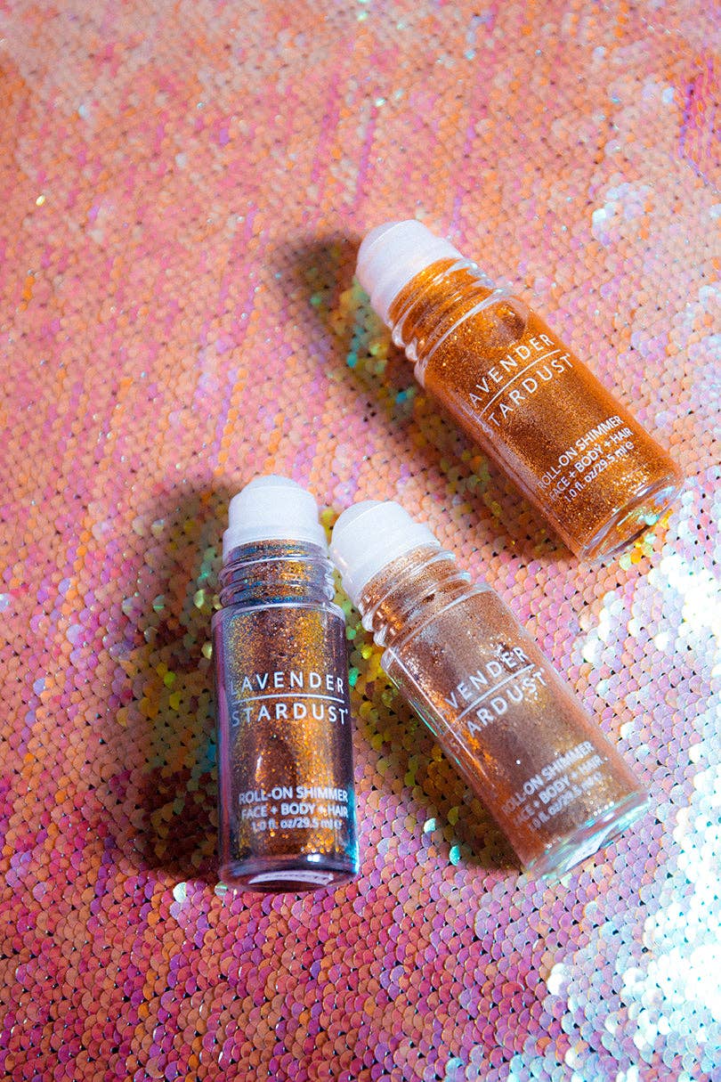 Lavender Stardust - Wholesale Body Glitter/Shimmer - Roll-On Shimmer Goldie4