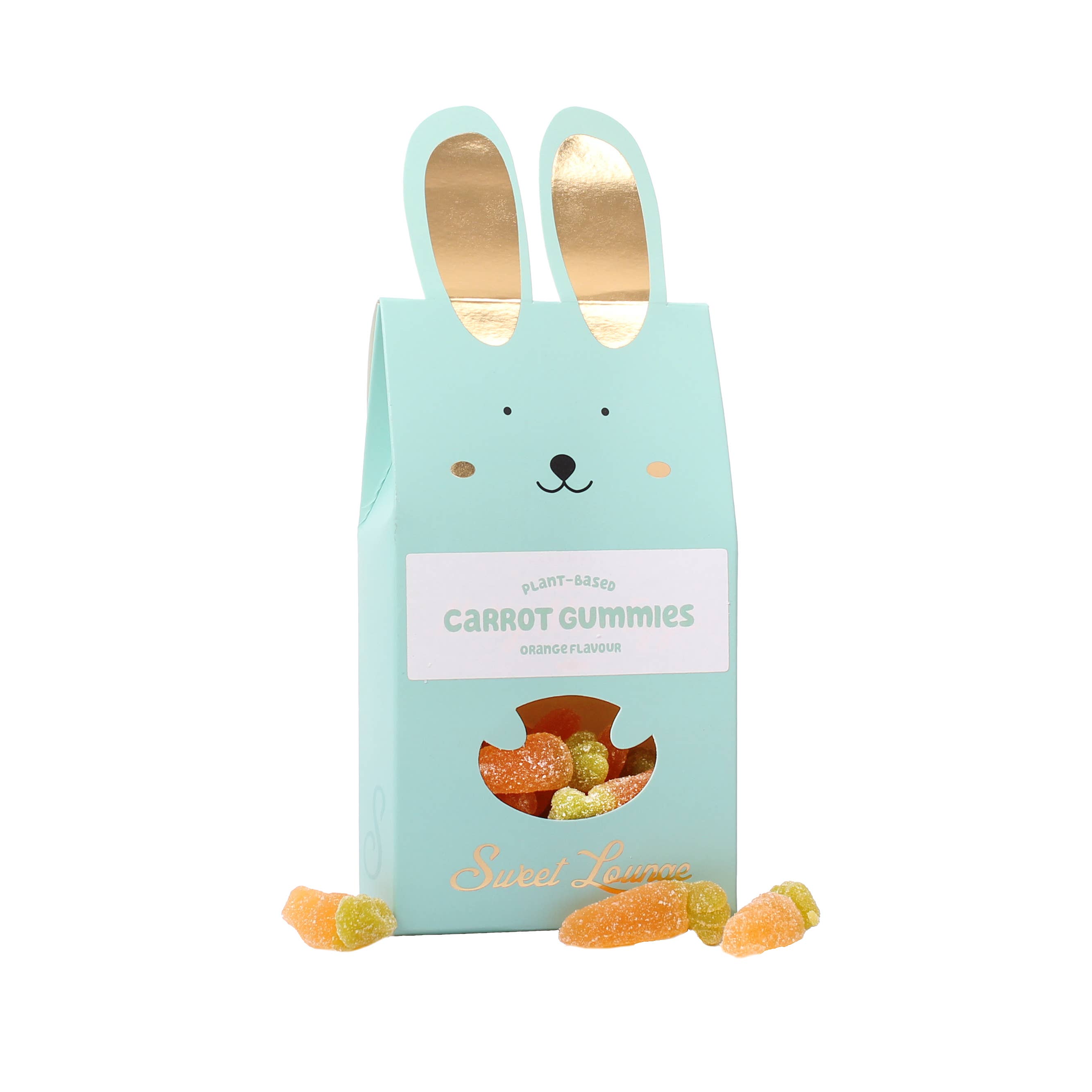 Sweet Lounge – wholesale Gummy – Vegan Orange Carrot Gummies - Bunny Gift Box 150g
