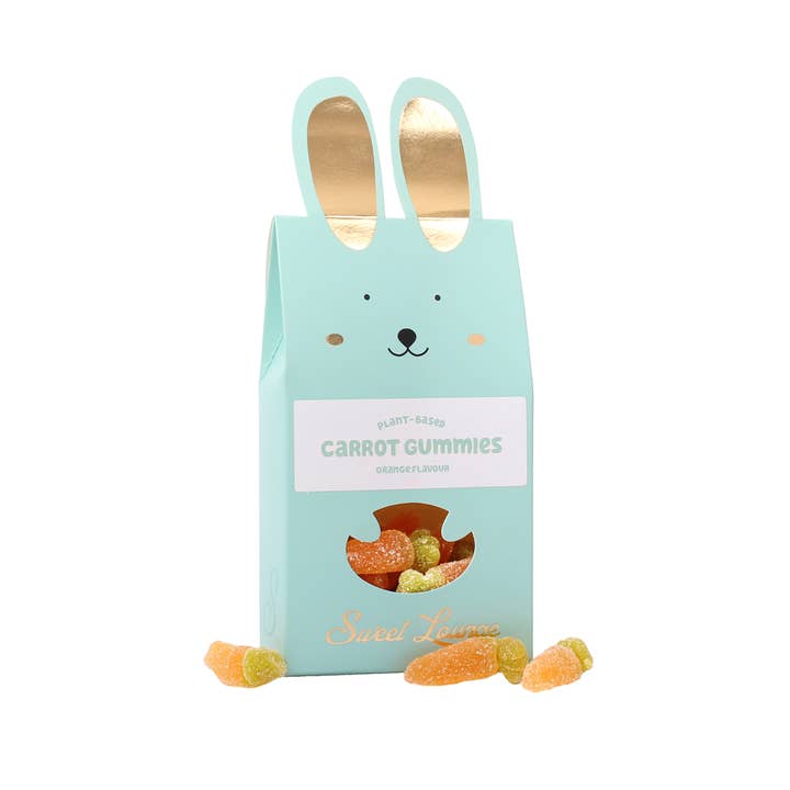 Sweet Lounge - Wholesale Gummy - Vegan Orange Carrot Gummies - Bunny Gift Box 150g