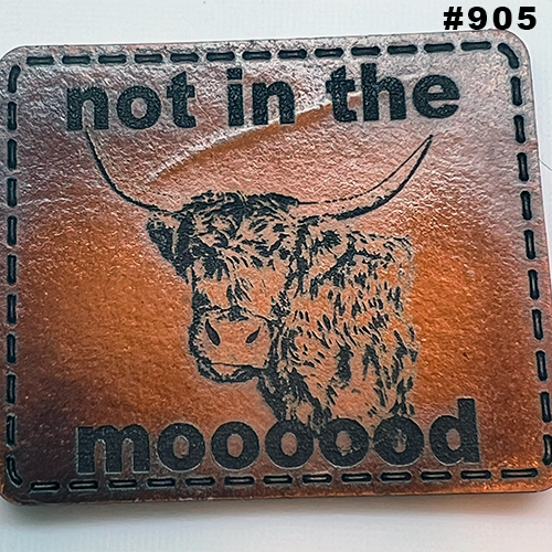 Wild Heritage Apparel - Venta al por mayor Accesorio para sombrero - Hombre - Parche de sombrero de cuero grabado personalizado28