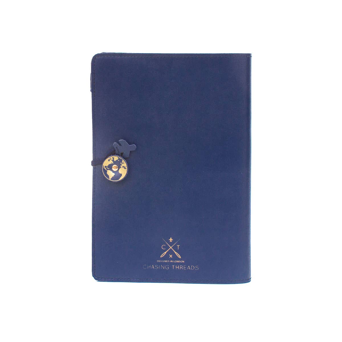 Chasing Threads - Wholesale Journal/Diary - Stitch Your Travels Map Notebook Kit - Navy Leather2