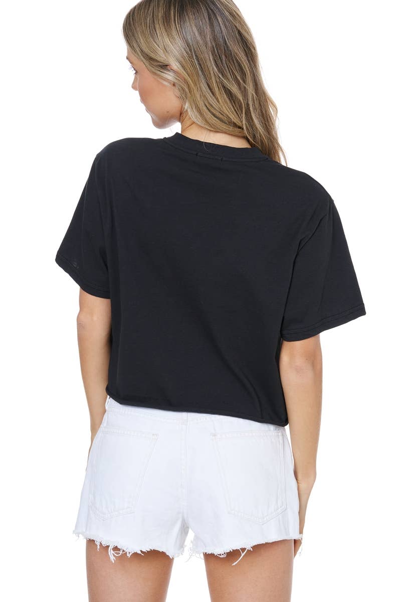 Foryeri - Wholesale T-Shirt - Women's - RELAXED S/S COTTON FAUX CROP TEE7