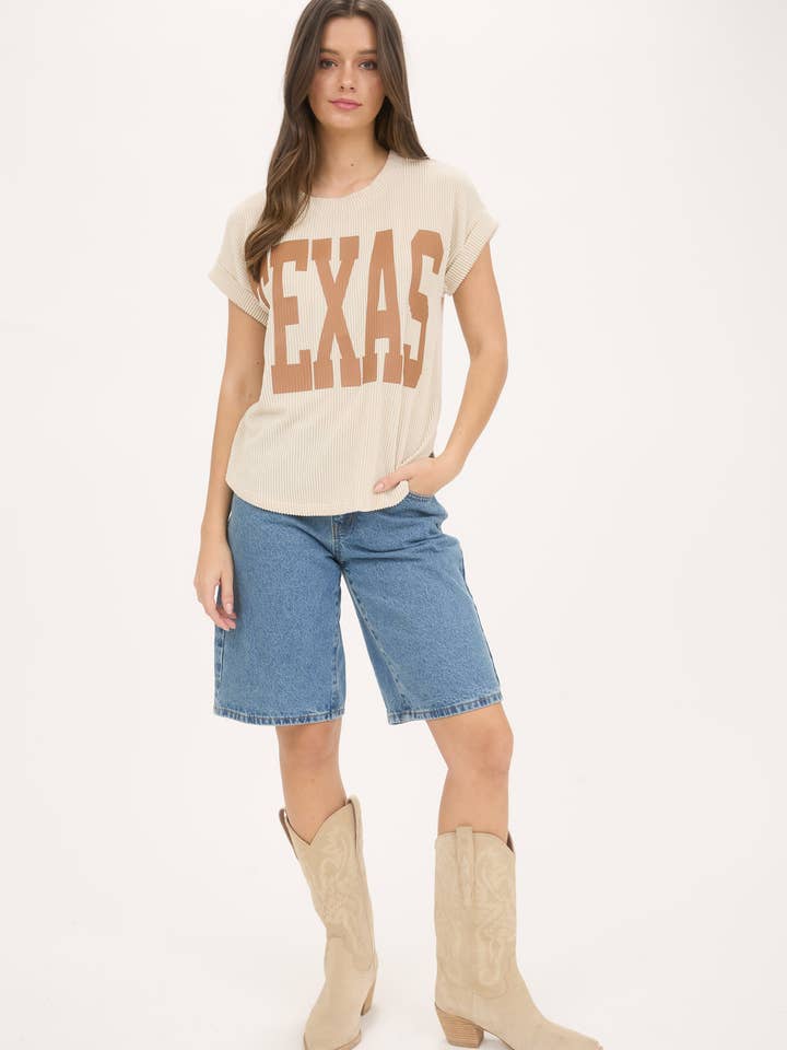 Blu Pepper - Wholesale Knit Top - Women's - TEXAS SHORT SLEEVE SWEATER KNIT T-SHIRT9