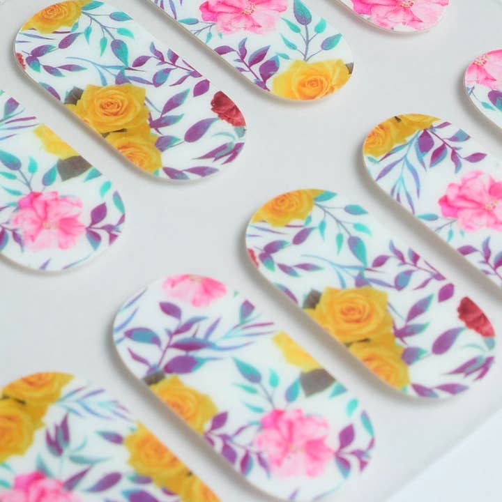 Uñas de gel con diseño floral para venta al por mayor de VIAI Beauty