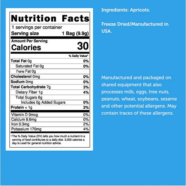 Arctic Farms - Wholesale Dried/Dehydrated Fruit - Arctic Farms Garden Freeze Dried Apricots (100% Real Fruit)1