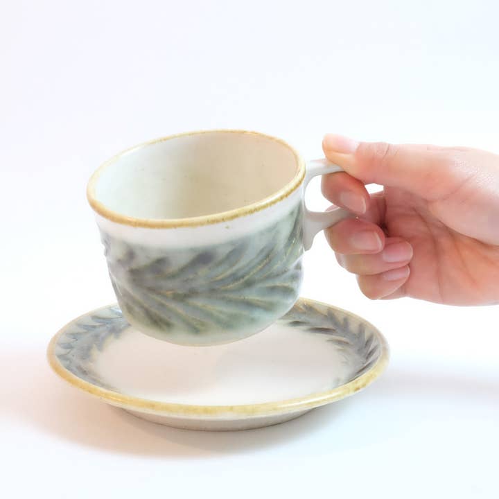 Laur Series Cup and Saucer Set by Mishio Suzuki for wholesale by wagumi