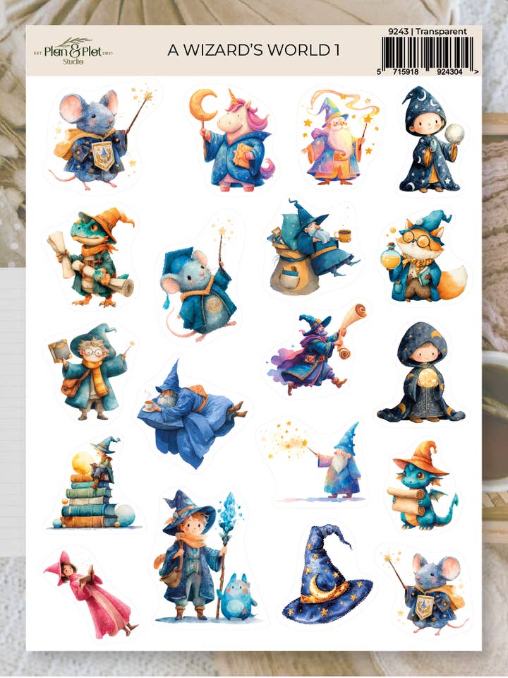 Le monde d'un sorcier 1 | Autocollants pour la vente par Plan & Plot Studio