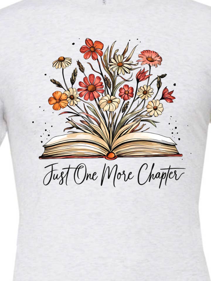 Kiki's Boutique - Wholesale Screen printed t-shirt – Women′s - Just One More Chapter Tee 3