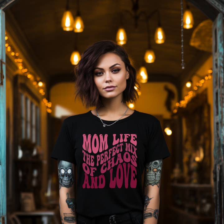 The Perfect Mix of Chaos and Love - Unisex T-Shirt for wholesale by Hadleigh Bean Designs