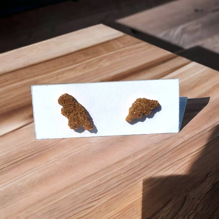 REMOVED BRAND - Wholesale Stud/Post Earrings - Dino Nugget Stud Earrings, Chicken Nugget Stud Earrings
