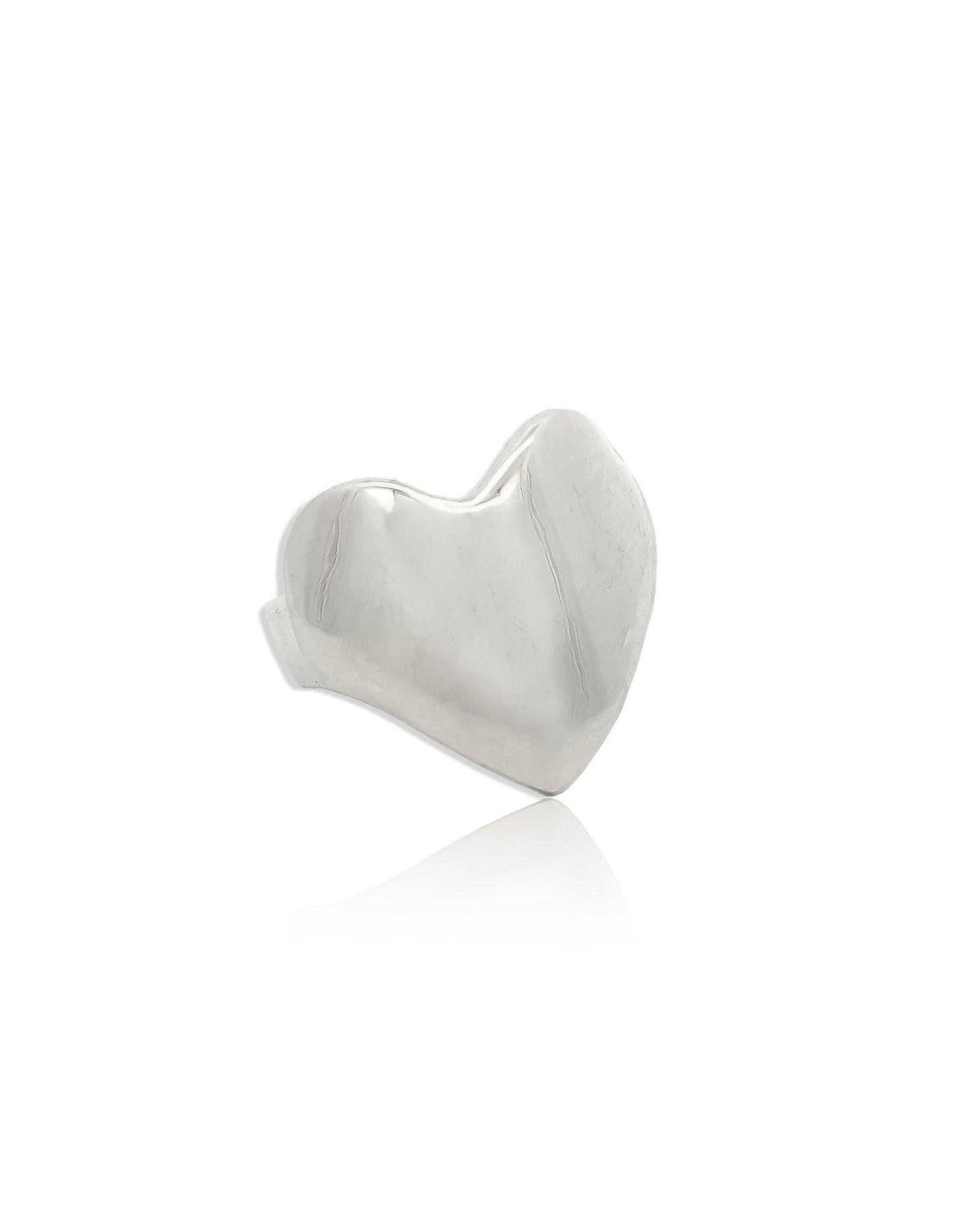 Dea Dia - Wholesale Signet Ring - Eros Silver Heart Signet Ring4