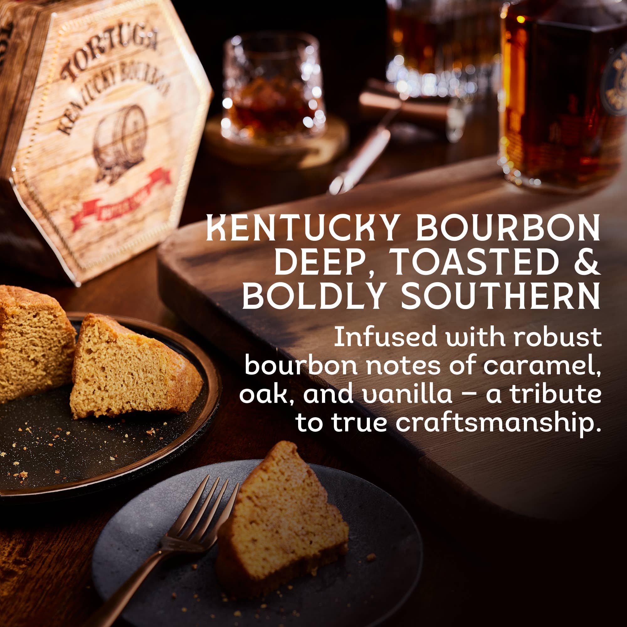 Tortuga Spirit Cake Company - Wholesale Cake - Kentucky Bourbon Butter Cake - 16oz3