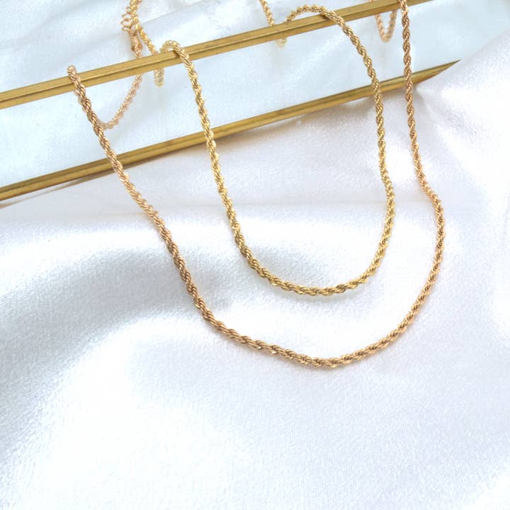 Thin Rope Chain for wholesale by Graceful Jewels co.