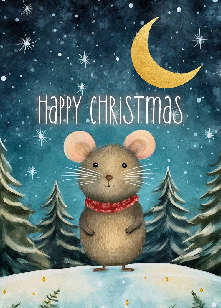 Footle Publishing - Wholesale Christmas Card - Christmas card - Cute Forest scene1