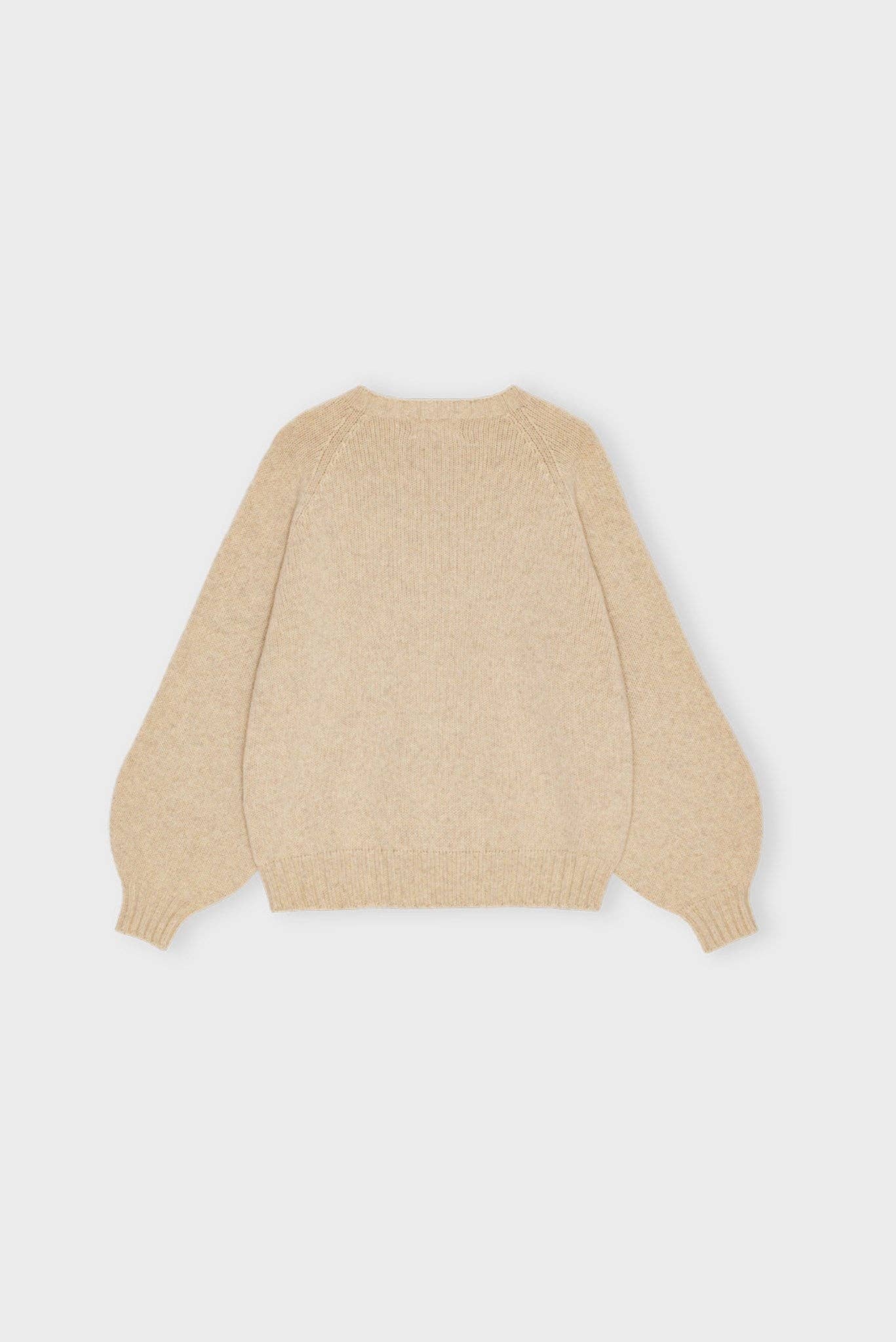moshi moshi mind - Wholesale Knit Sweater - Women's - sienna knit wool - oatmeal melange2
