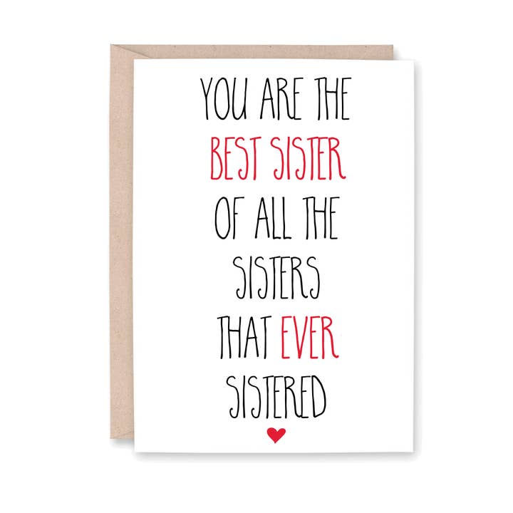 Best Sister of All the Sisters for wholesale by Striped Hat Studio