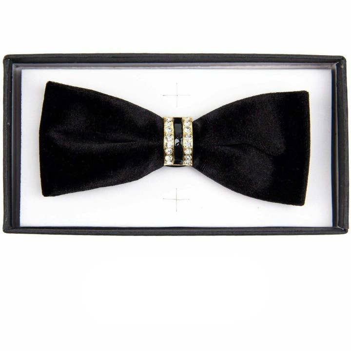 Vittorio Farina Velvet Bow Tie by Classy Cufflinks for wholesale by Dubal Brothers