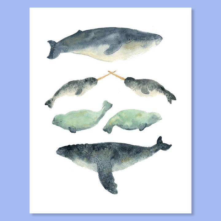 Narwhal Sandwich Print voor wholesale door Party Mouse Studio
