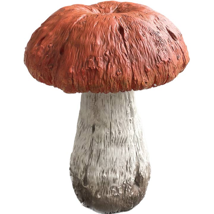 Galt International Company – wholesale Outdoor ornament/decor – Mushroom Statue Red or Orange Cap 15"6