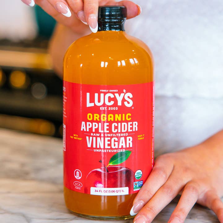 Lucy's - Wholesale Apple Cider - Lucy's Family Owned - Organic Apple Cider Vinegar 34oz.3