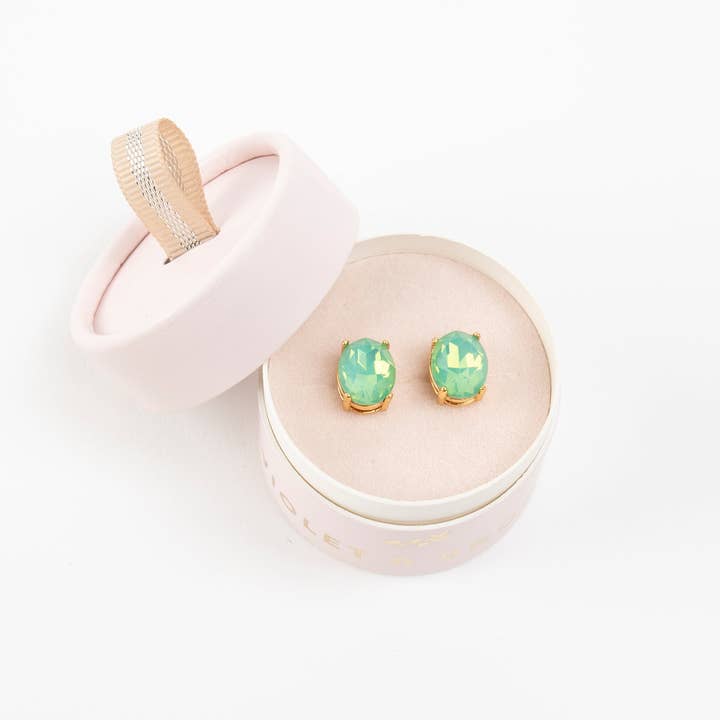 Violet & Brooks - Vente Clous d'oreille - Boucles d'oreilles à tige en cristal étincelant Mia2