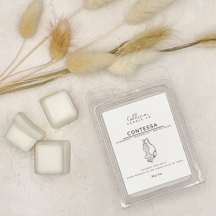 Collina Candle Co., LLC - Wholesale Wax Melt - Contessa Coconut Wax Melt Gardenia Magnolia White Musk1