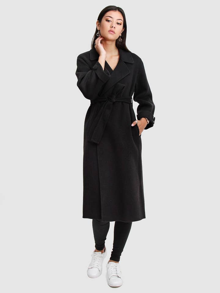 Stay Wild Oversized Wool Coat for wholesale by belle & bloom