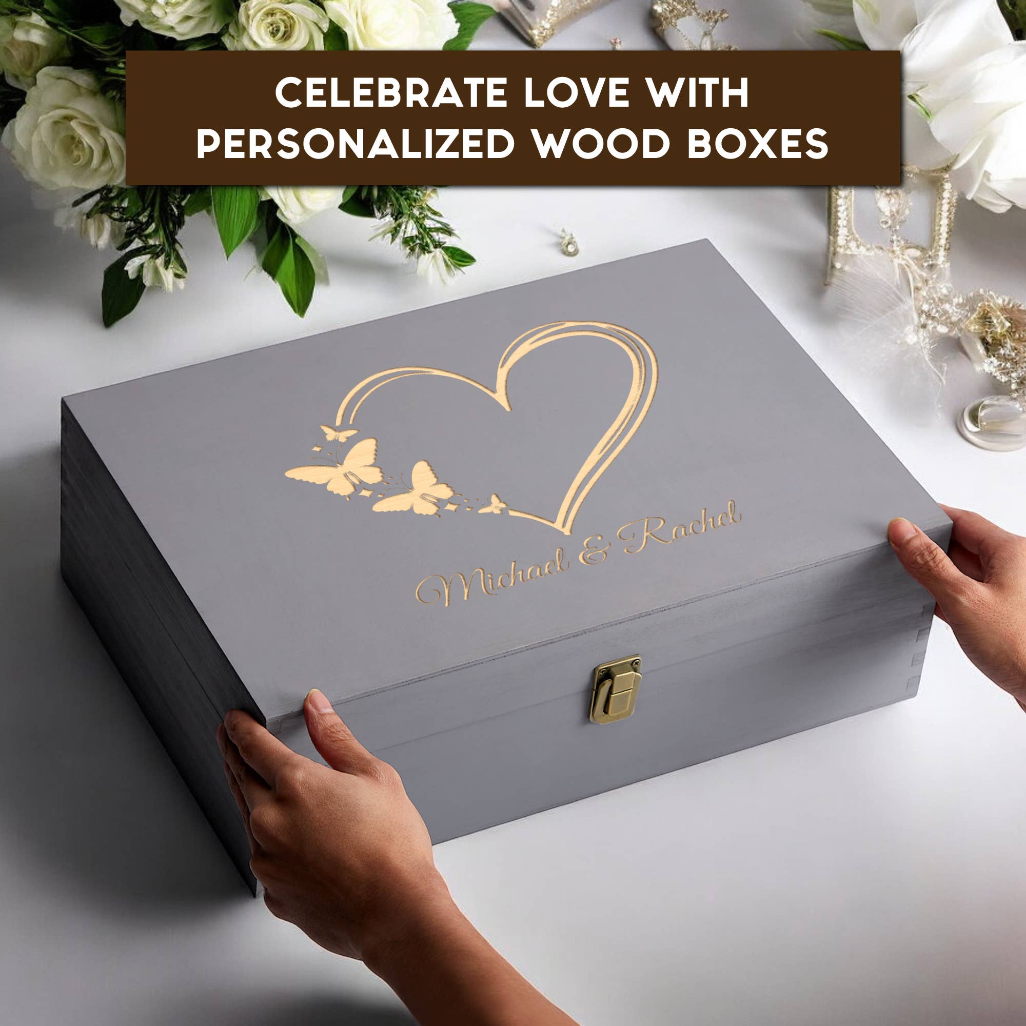Engrave My Memories - Wholesale Keepsake Box - Kids & Baby - Personalized Engraved Wedding Memory Box1
