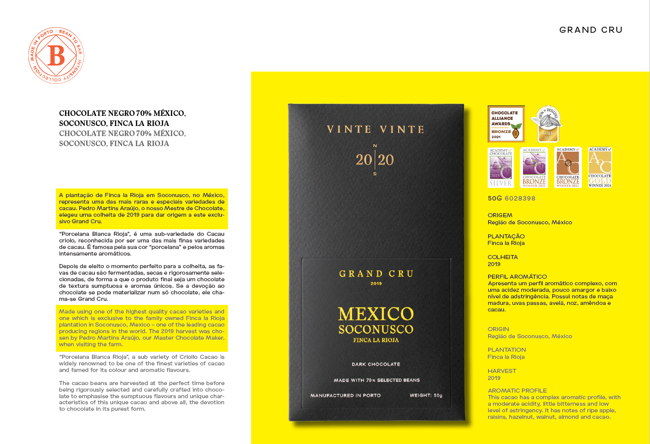 Vinte Vinte Chocolate - Vendita all'ingrosso Cioccolato - GRAND CRU CIOCCOLATO FONDENTE 70% MESSICO SOCONUSCO FINCA LA RIOJA2