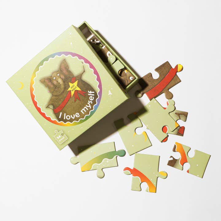 Conscious Stories - Wholesale Puzzle - Kids - The Elephant Who Tried to Tiptoe Puzzle (24 pcs)1