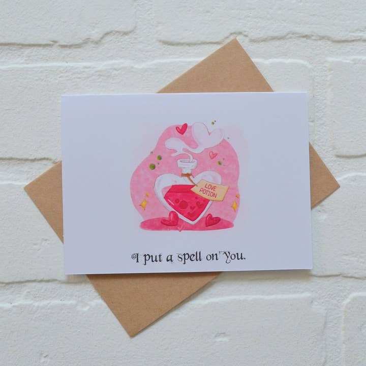 Ti ho stregato | Biglietti d'amore | Biglietto di Halloween per la vendita all'ingrosso da parte di This & That Creations, INC.