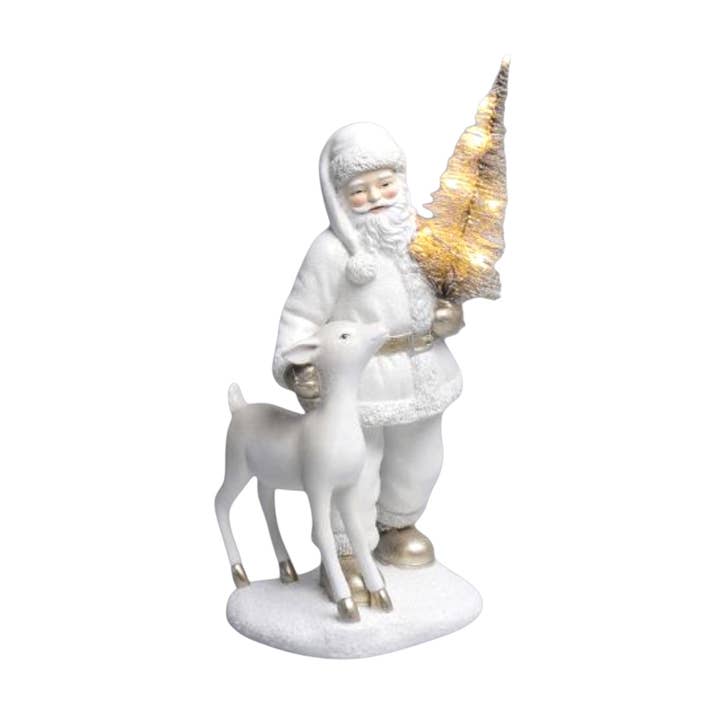 12in LED Santa w/Tree for wholesale by December Diamonds